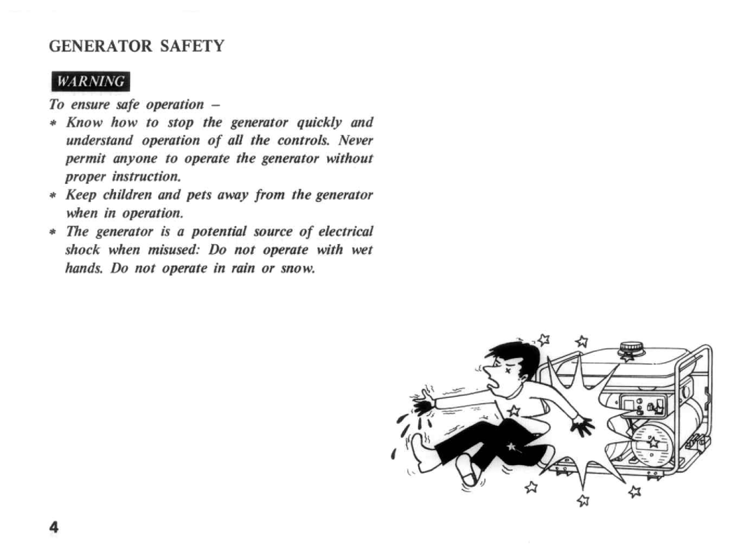 Honda Power Equipment E1500 manual 