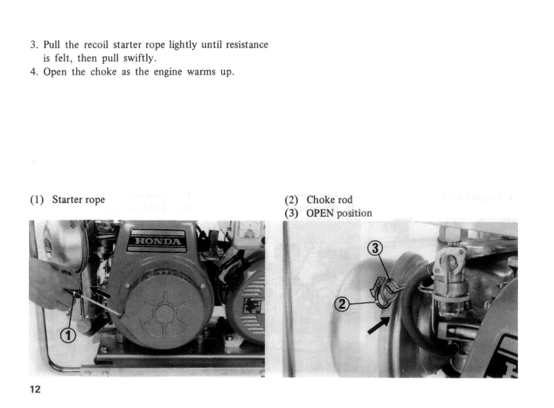 Honda Power Equipment E2500 manual 