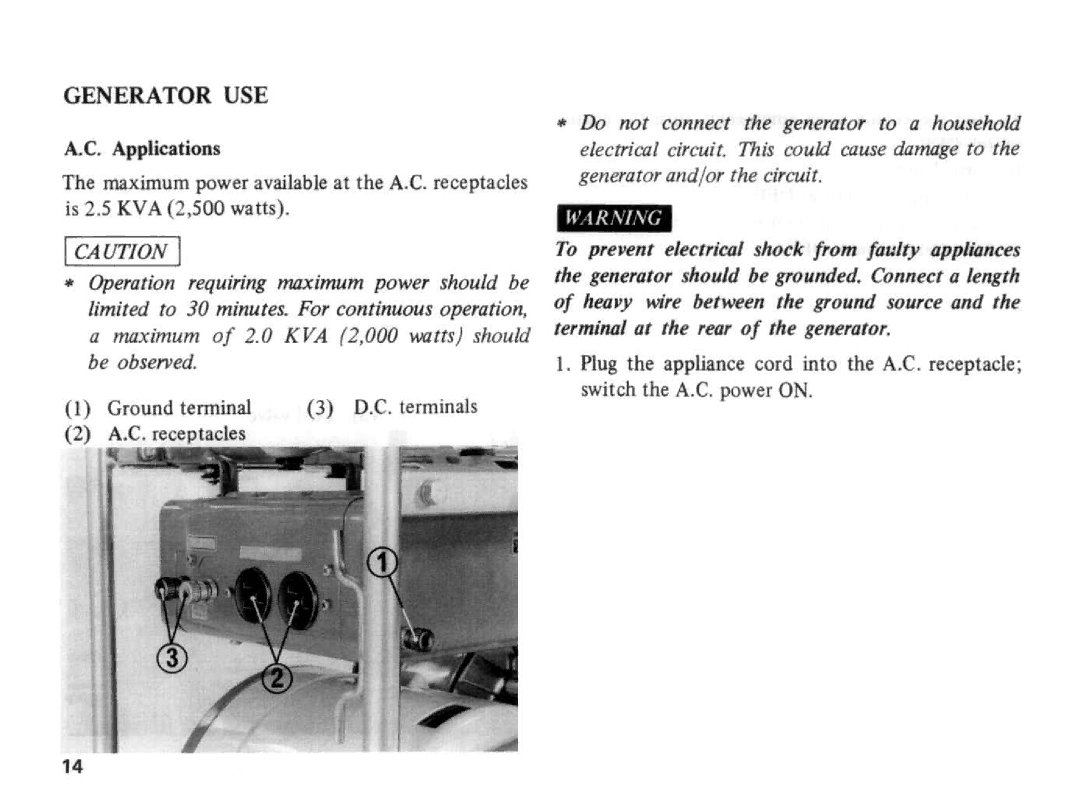 Honda Power Equipment E2500 manual 