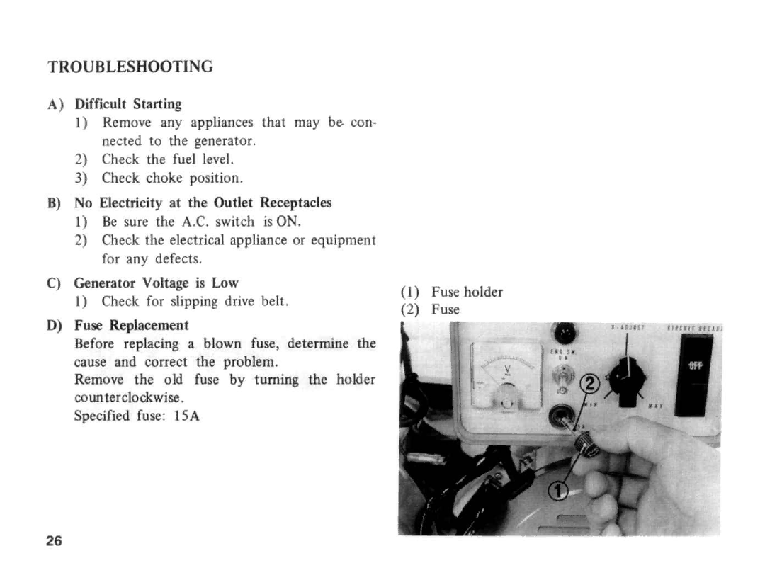 Honda Power Equipment E2500 manual 