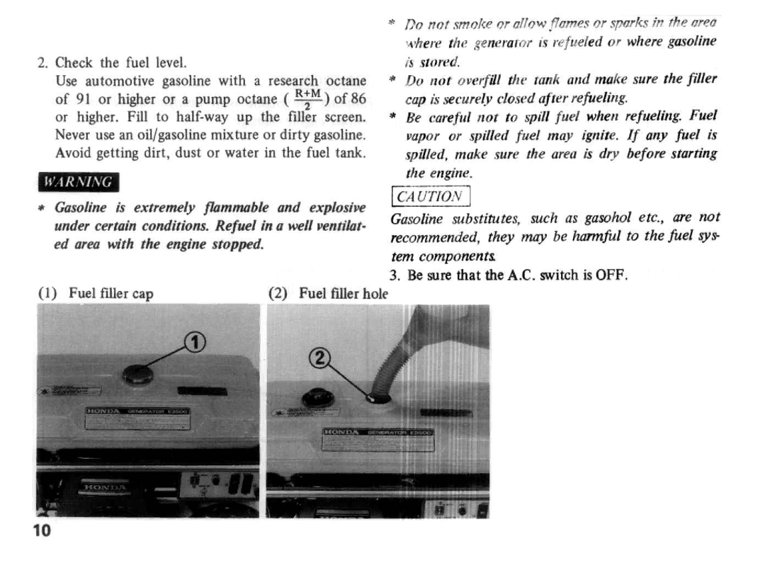 Honda Power Equipment E3500 manual 