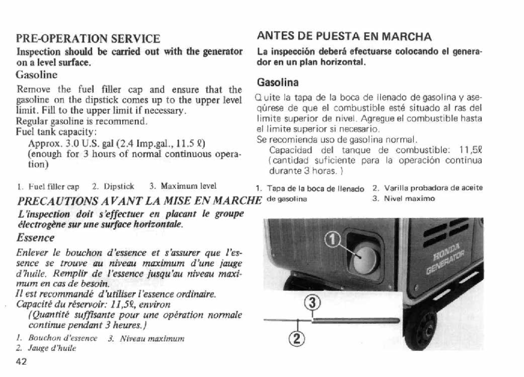 Honda Power Equipment EM5000 manual 