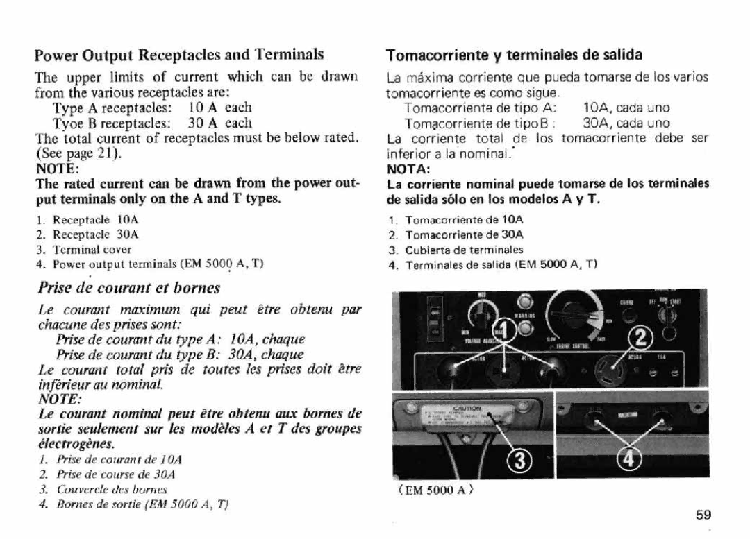 Honda Power Equipment EM5000 manual 