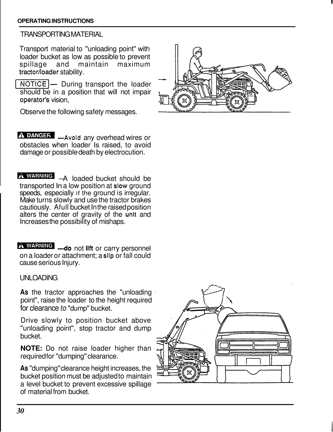 Honda Power Equipment FL5540K0 manual Do not lift or carry personnel 