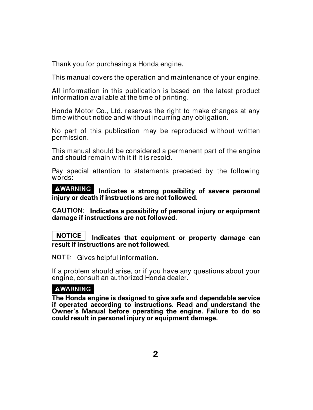 Honda Power Equipment GX25 owner manual 