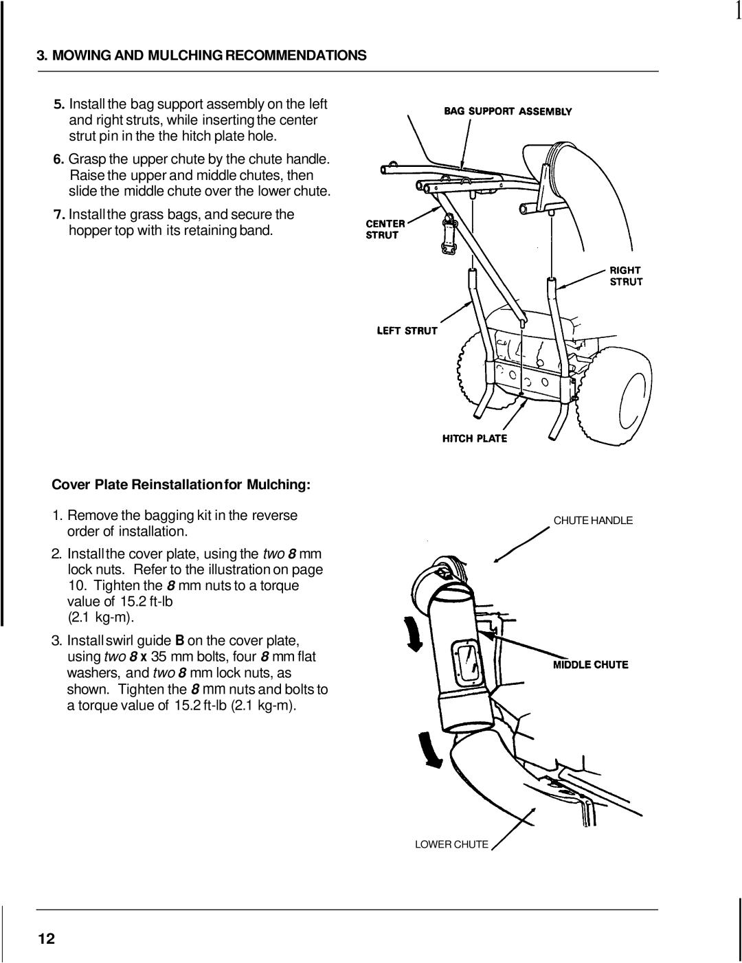 Honda Power Equipment H1000, H3000 manual Chute Handle 