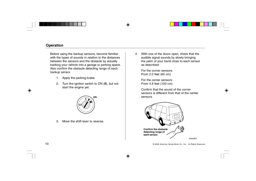 Honda Power Equipment MDX manual Operation 