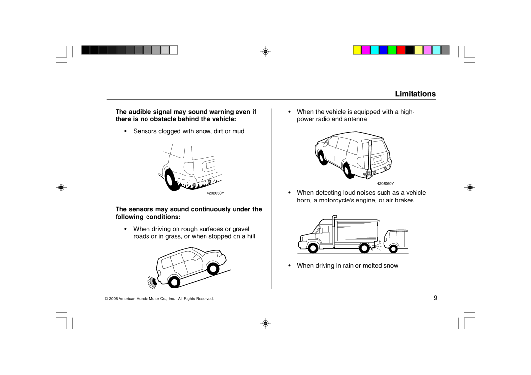 Honda Power Equipment MDX manual Sensors clogged with snow, dirt or mud 