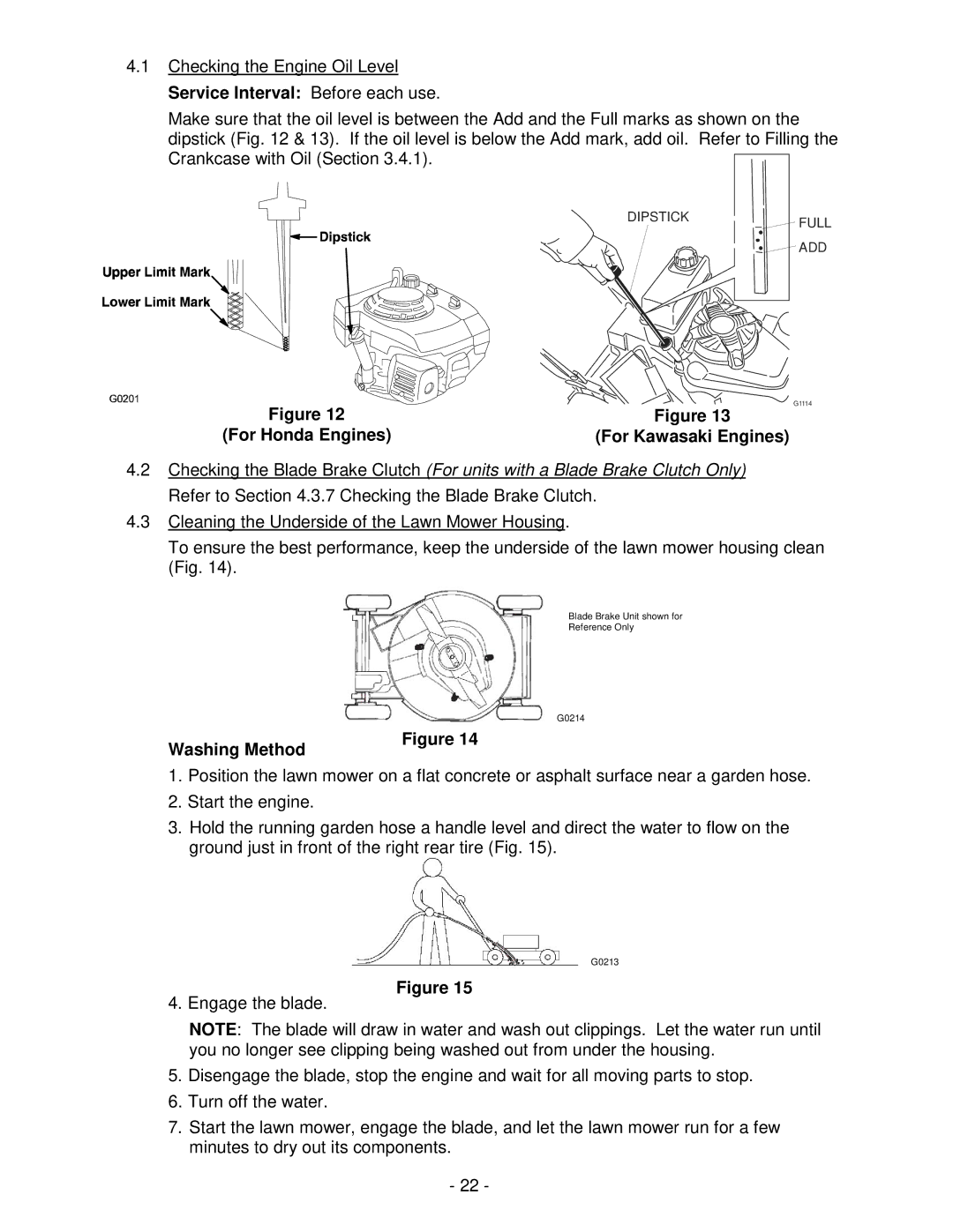 Honda Power Equipment metro 21 manual For Kawasaki Engines, Washing Method 