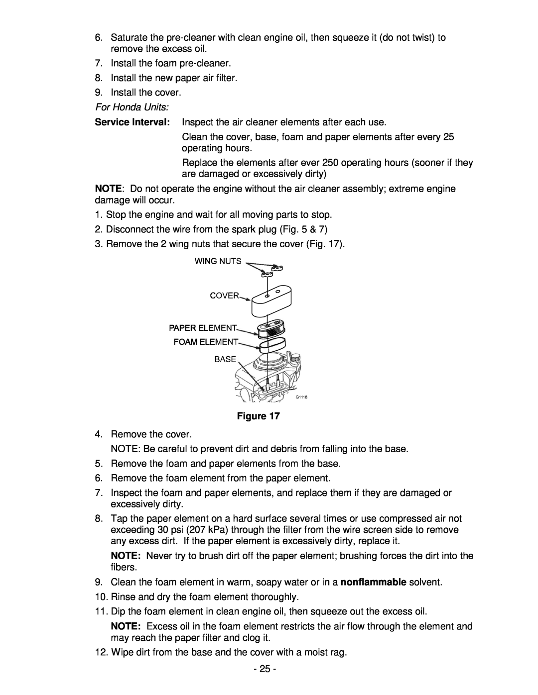 Honda Power Equipment metro 21 manual For Honda Units 