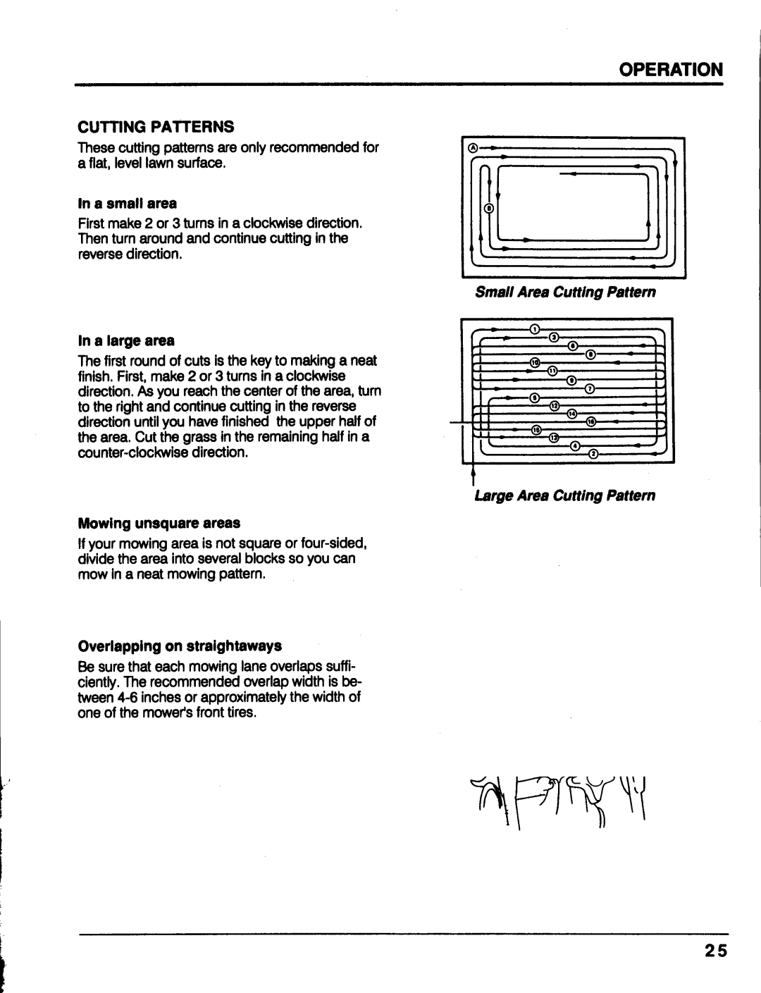 Honda Power Equipment MM52 manual Cutting Patterns 