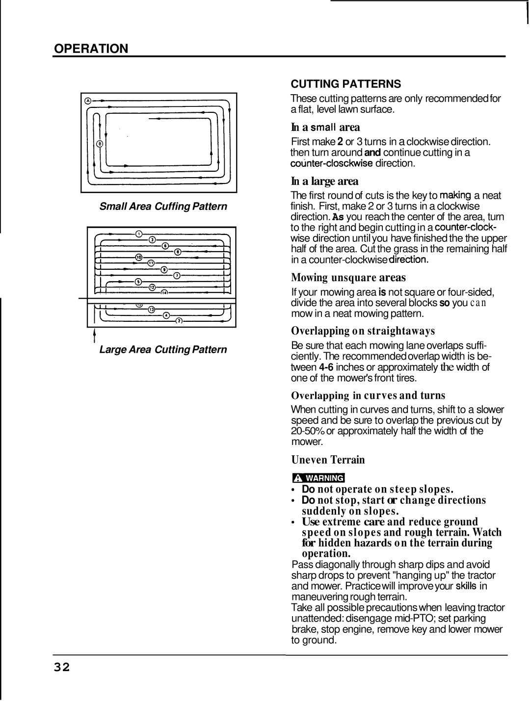 Honda Power Equipment MM60 manual A small area 