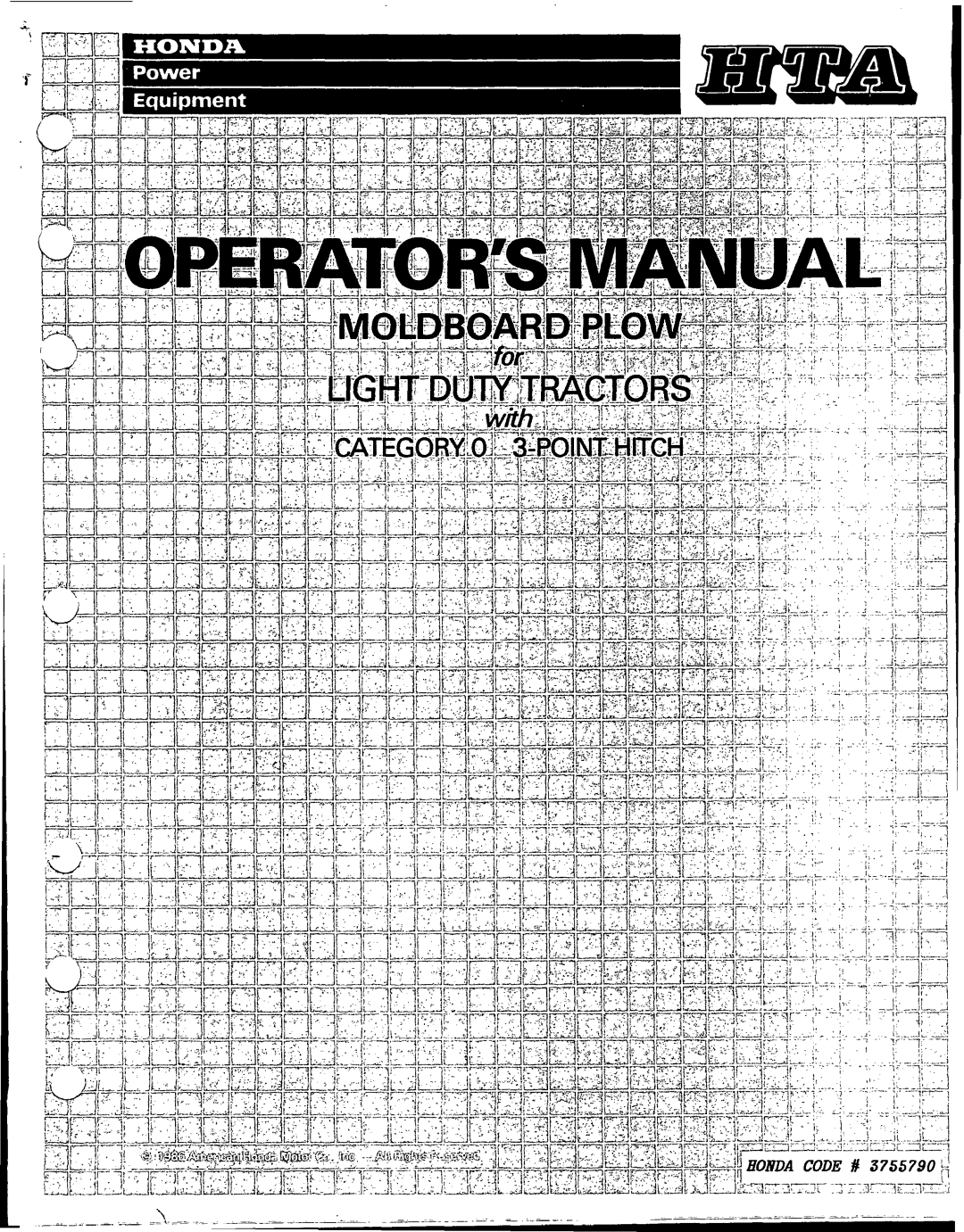 Honda Power Equipment 3755790, PL752A manual 