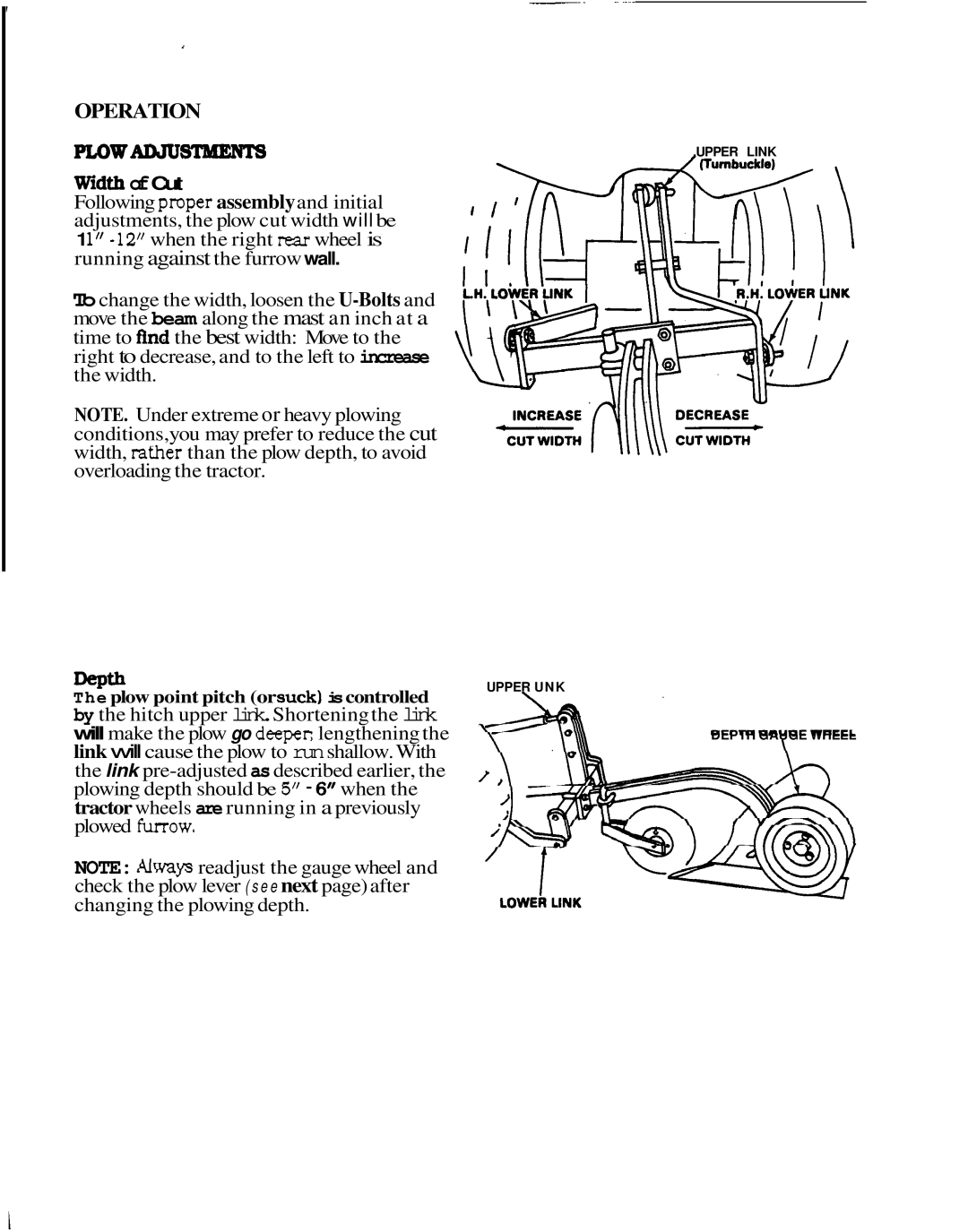 Honda Power Equipment PL752A, 3755790 manual Operation, Width ofCut 