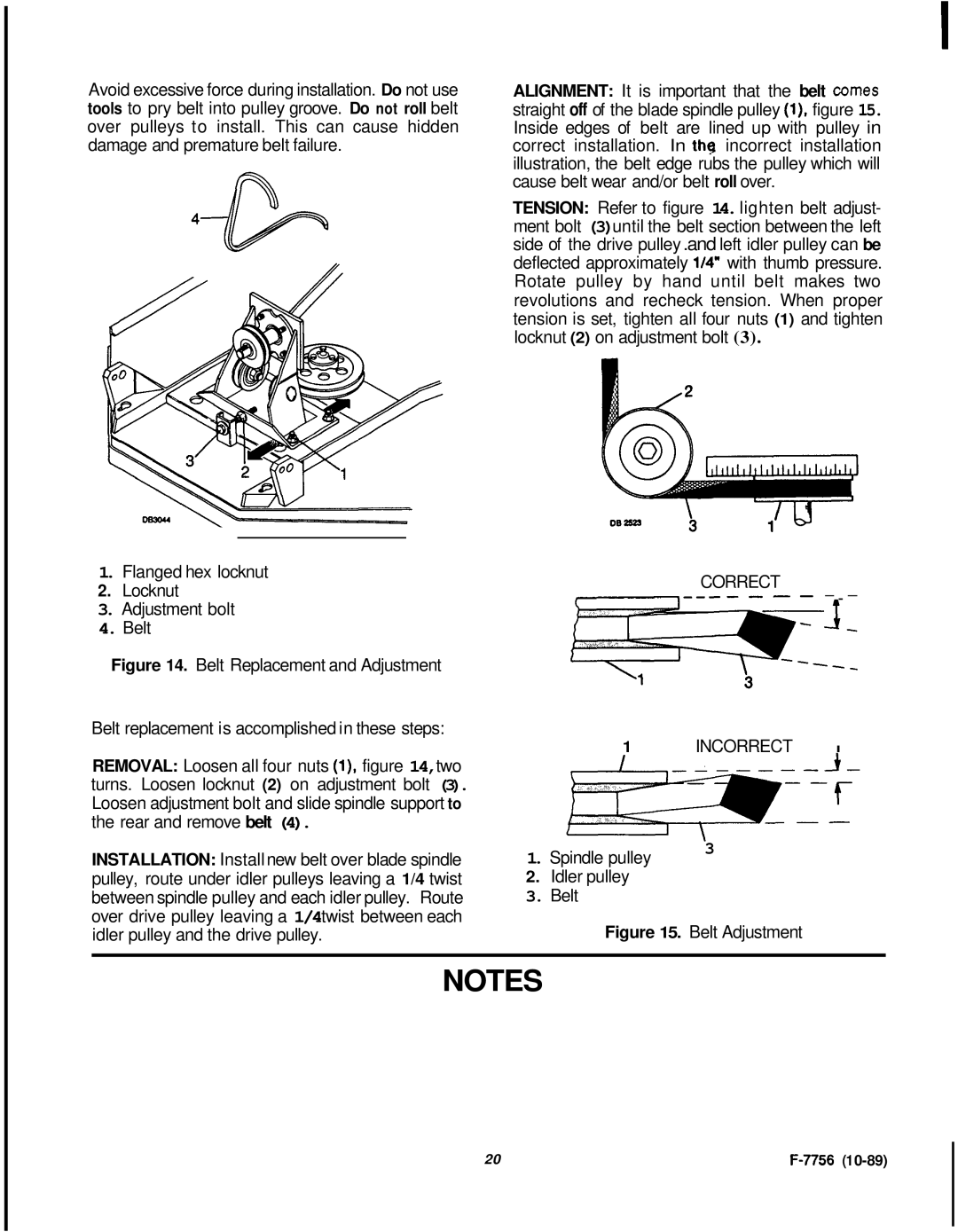 Honda Power Equipment RM752A manual Correct Incorrect 