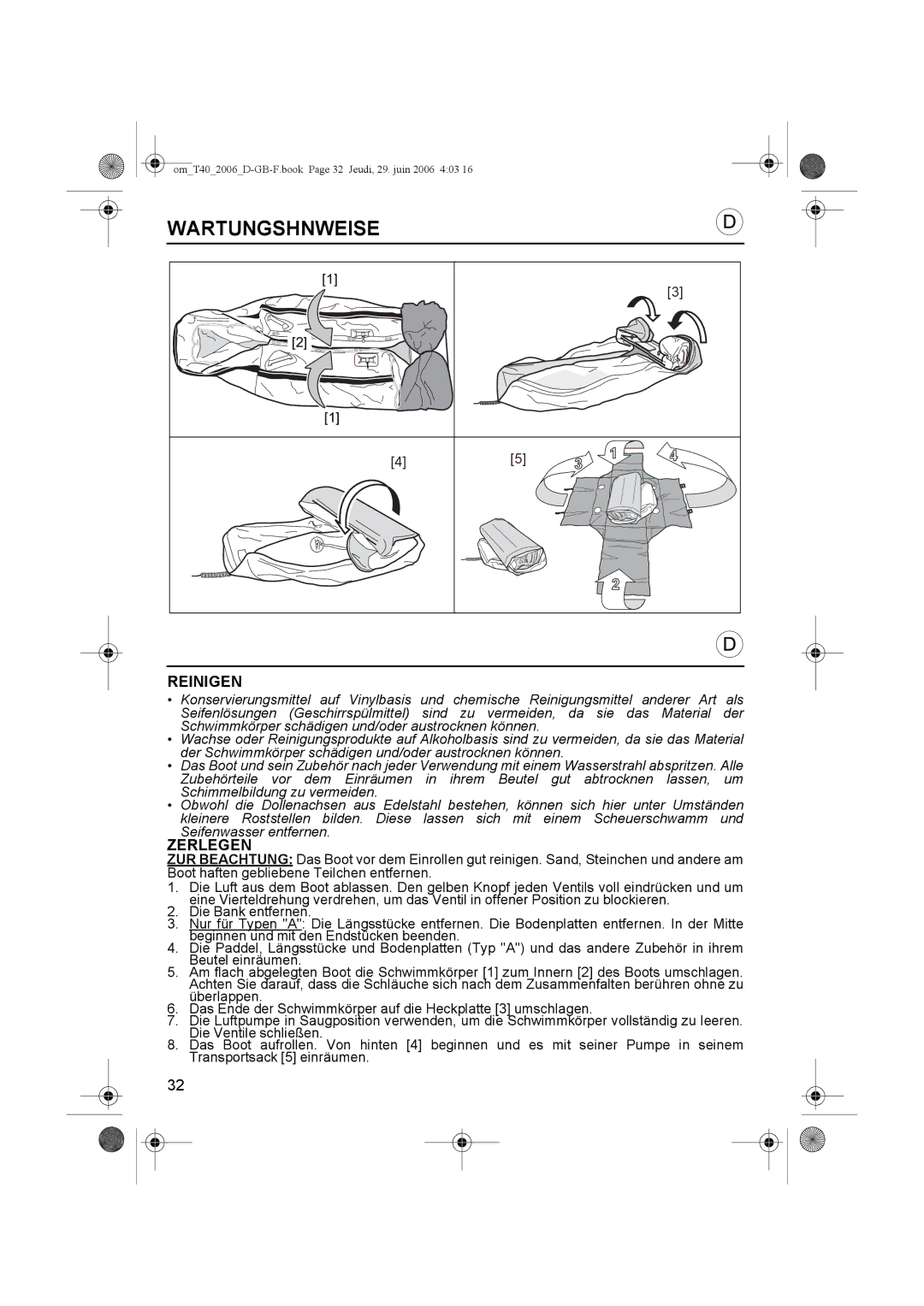 Honda Power Equipment T27, T32, T38, T35, T30, T40, T20, T25, T24 owner manual Wartungshnweise, Reinigen, Zerlegen 