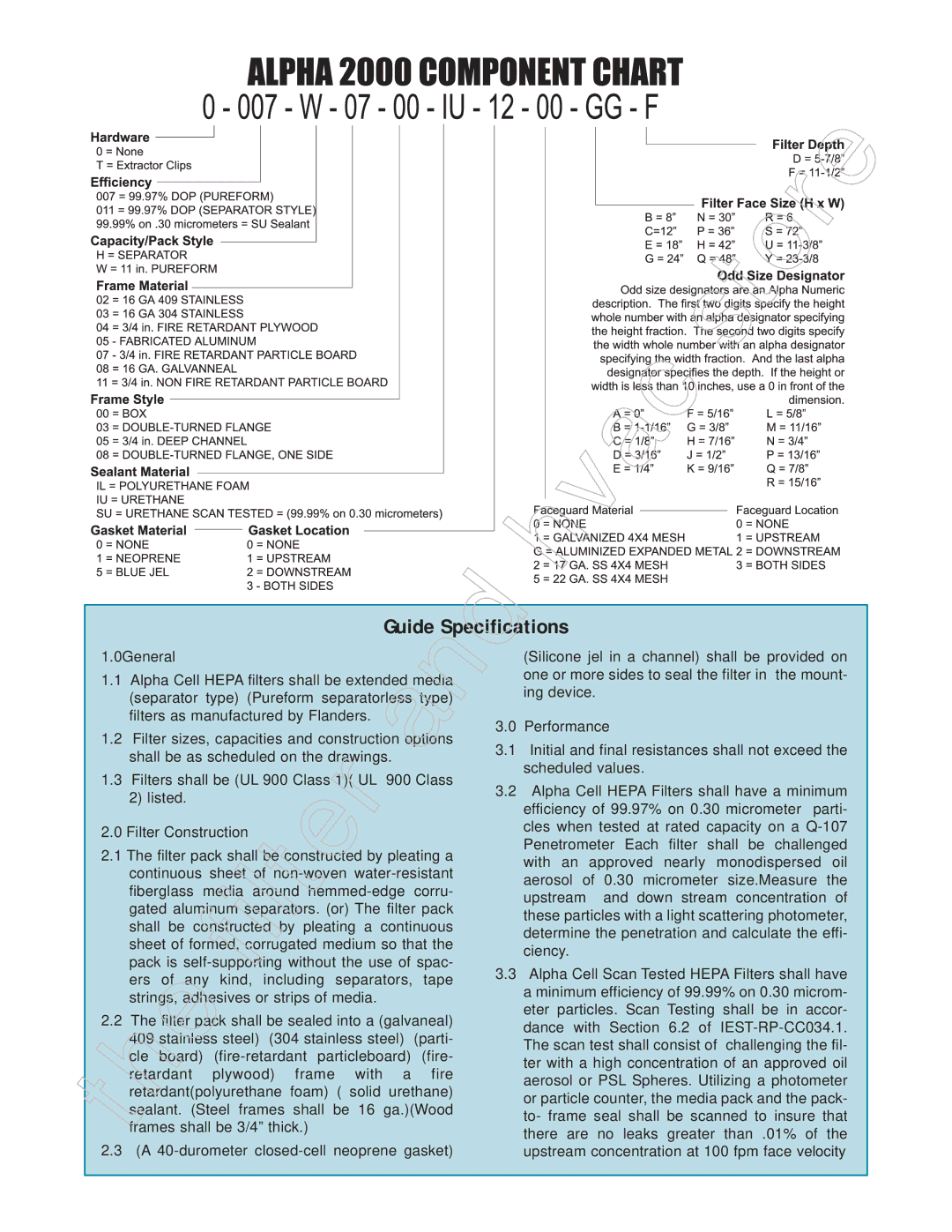 Honeywell 11255 manual Guide Specifications, 0General 