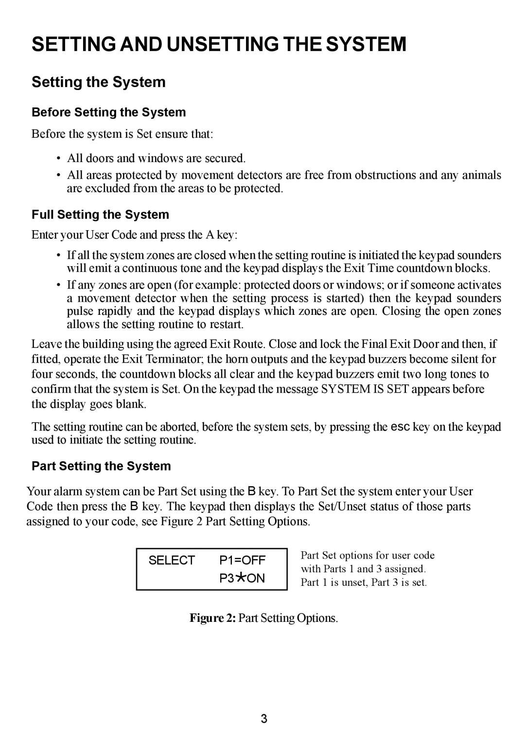 Honeywell 16 Plus manual Setting and Unsetting the System, Before Setting the System, Full Setting the System 