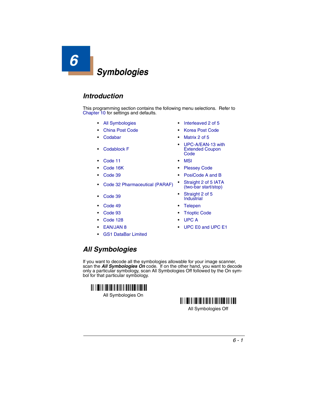 Honeywell 2020 manual Introduction, All Symbologies 