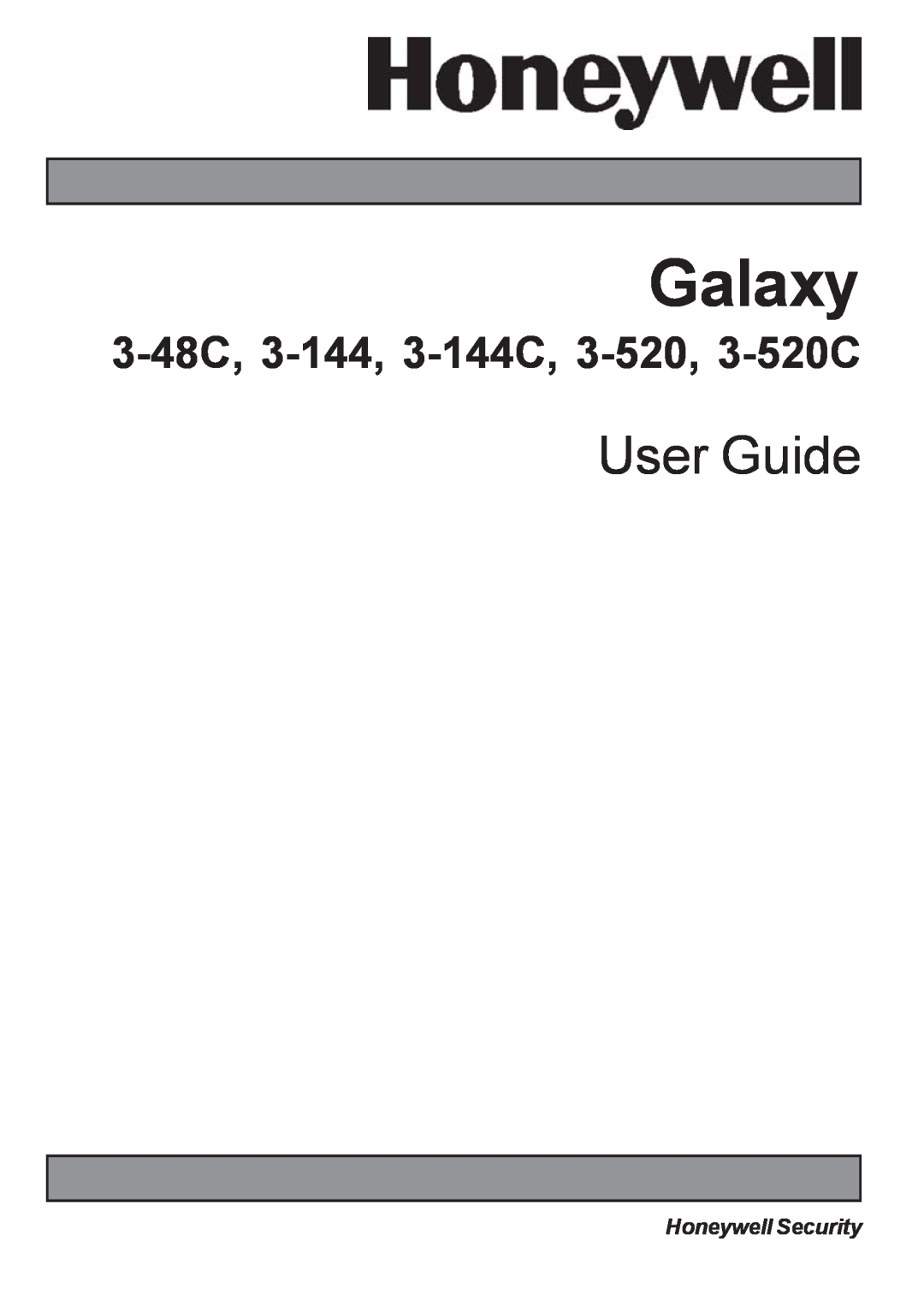 Honeywell manual Galaxy, User Guide, 3-48C, 3-144, 3-144C, 3-520, 3-520C, Honeywell Security 