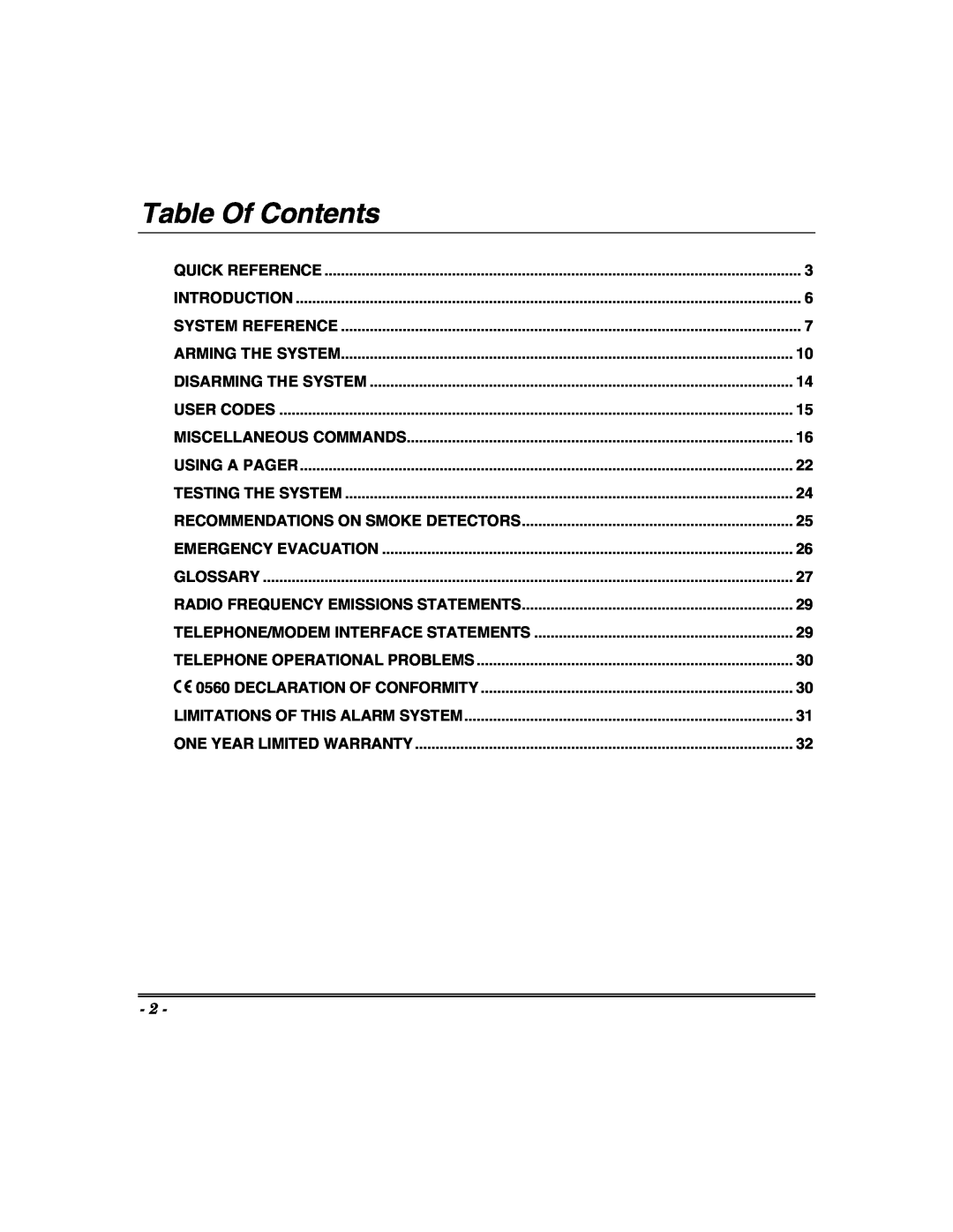 Honeywell 624, 400, 600, 848 manual Table Of Contents 