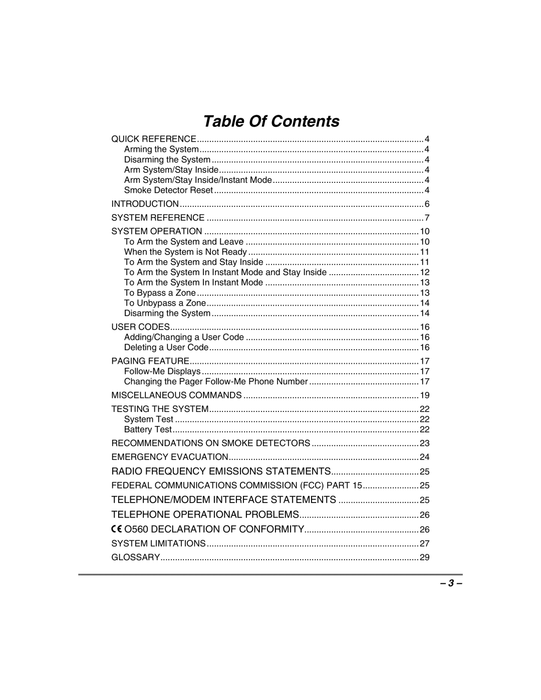 Honeywell 408EU manual Table Of Contents 