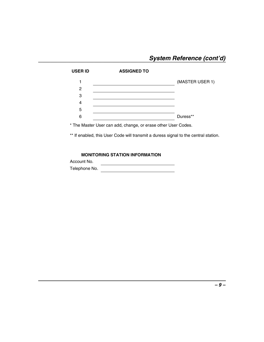 Honeywell 408EU manual System Reference cont’d 