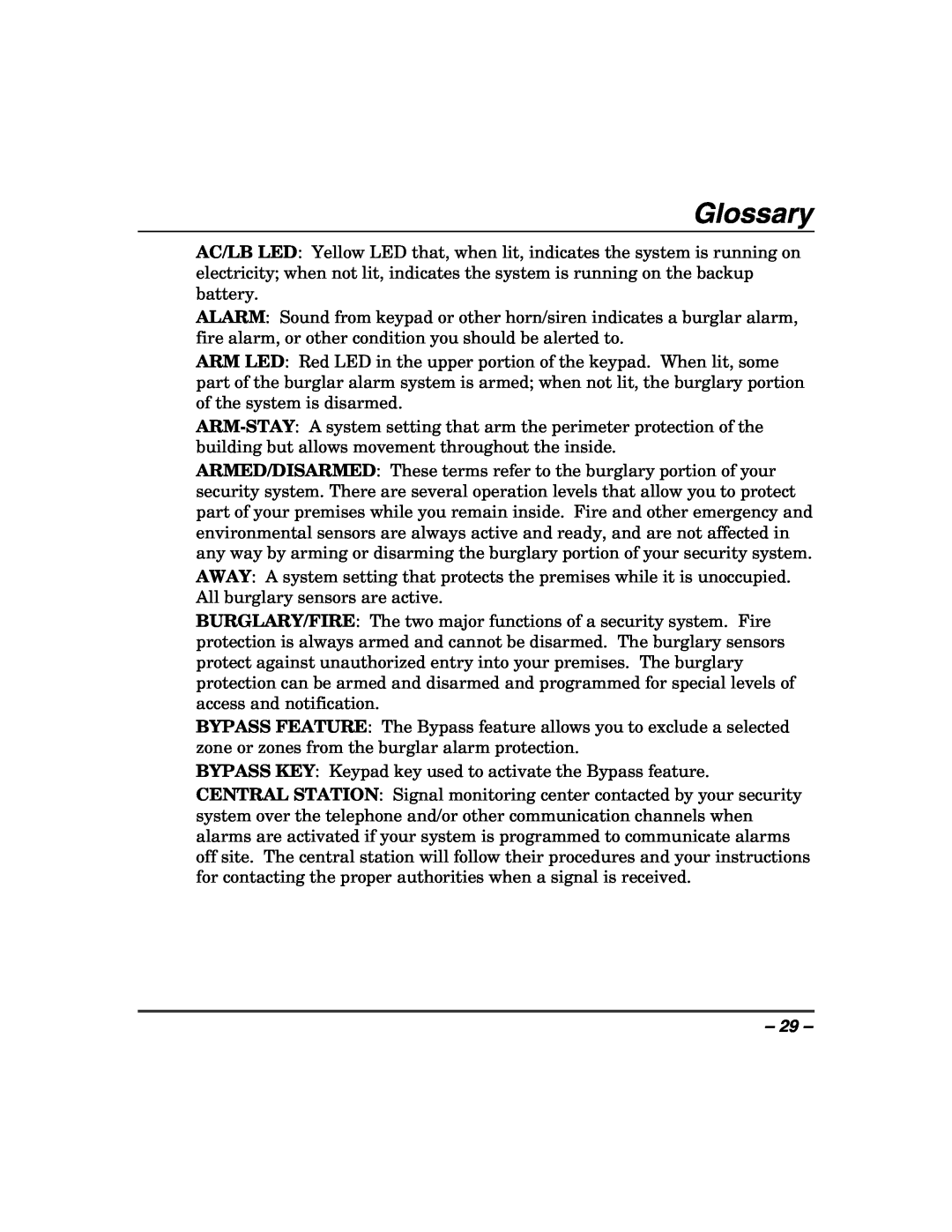 Honeywell 408EU manual Glossary 