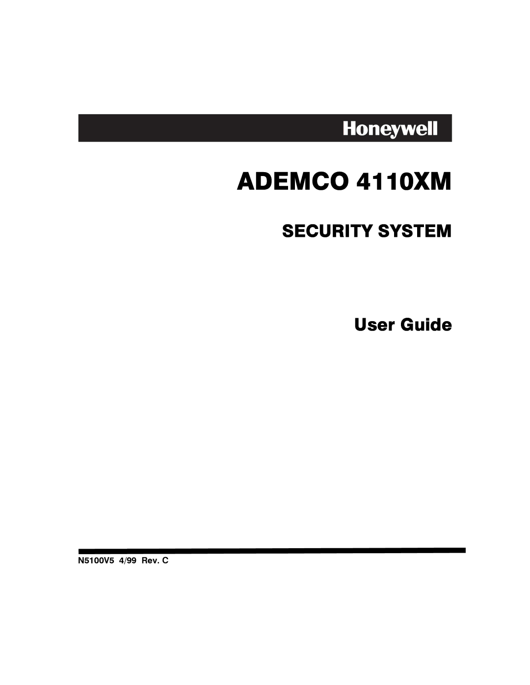 Honeywell manual Ademco 4110XM 