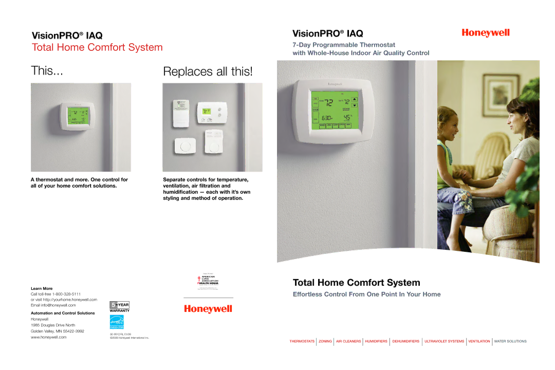 Honeywell 50-9512 RL warranty Learn More, Automation and Control Solutions 