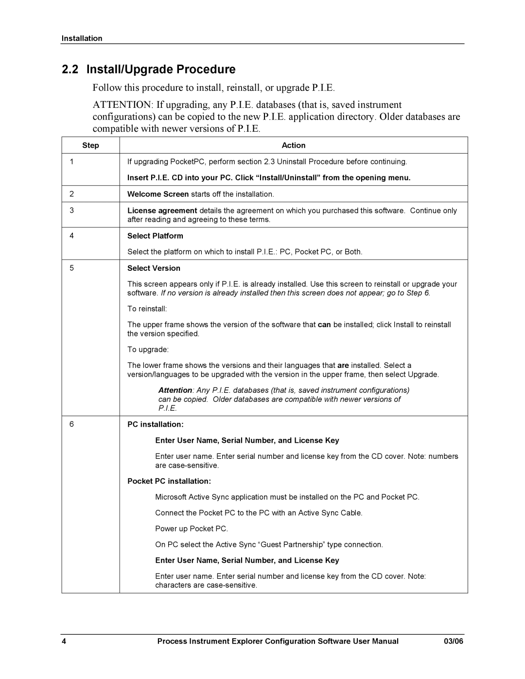 Honeywell 51-52-25-131 user manual Install/Upgrade Procedure, Select Version 