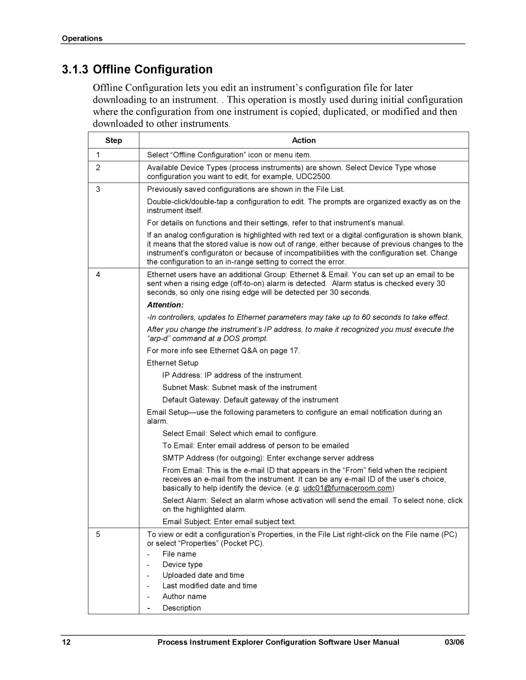 Honeywell 51-52-25-131 user manual Offline Configuration, Arp-d command at a DOS prompt 