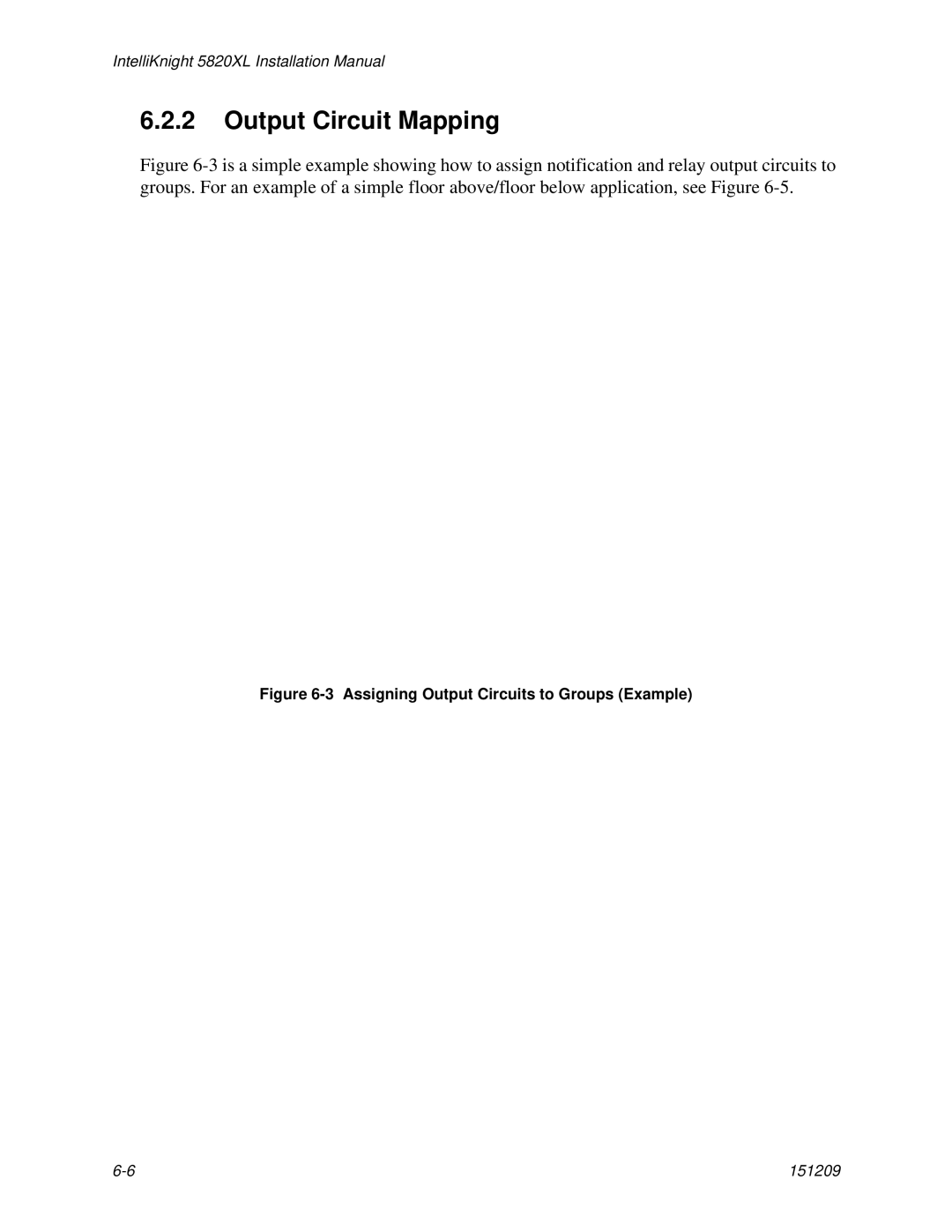 Honeywell 5820XL manual Output Circuit Mapping, Assigning Output Circuits to Groups Example 