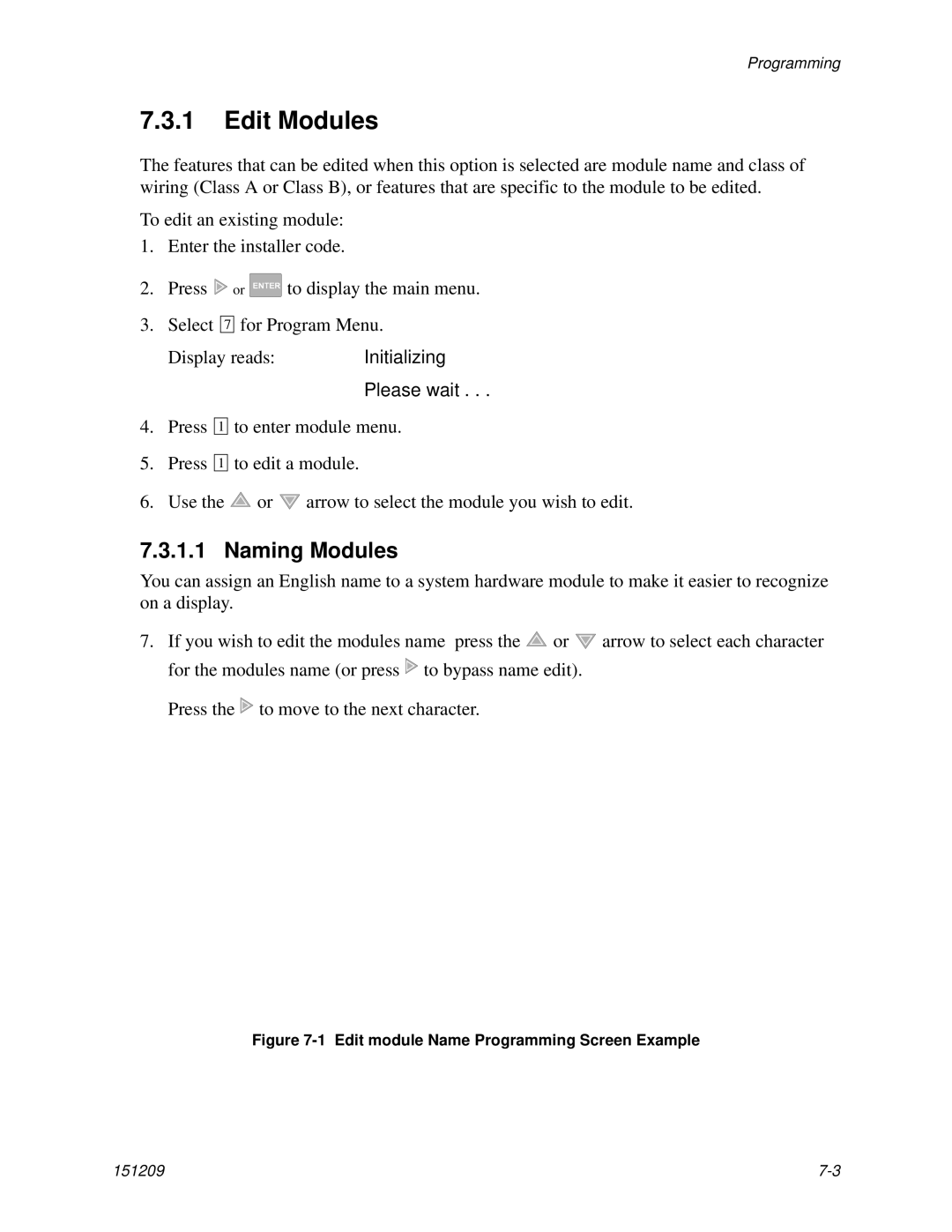 Honeywell 5820XL manual Edit Modules, Naming Modules 