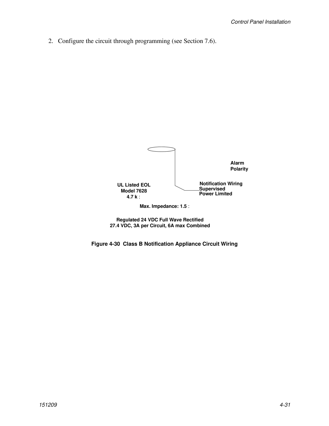 Honeywell 5820XL manual Polarity, UL Listed EOL Notification Wiring, Supervised, K Ω 