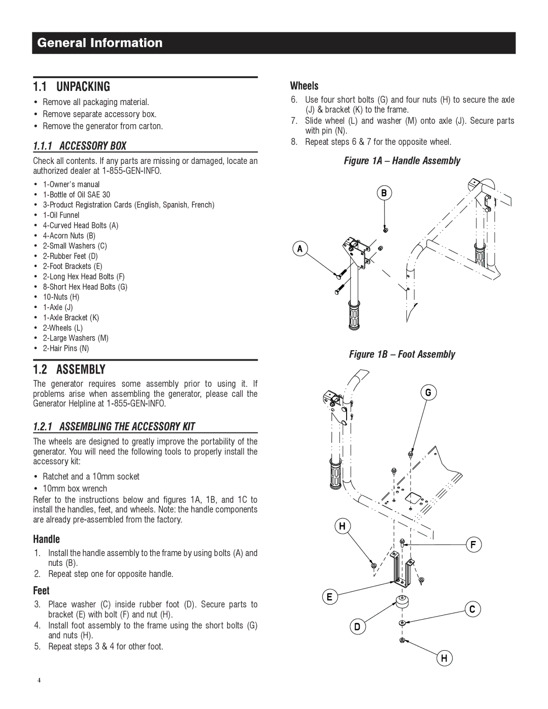 Honeywell 6039 owner manual General Information, – Handle Assembly 