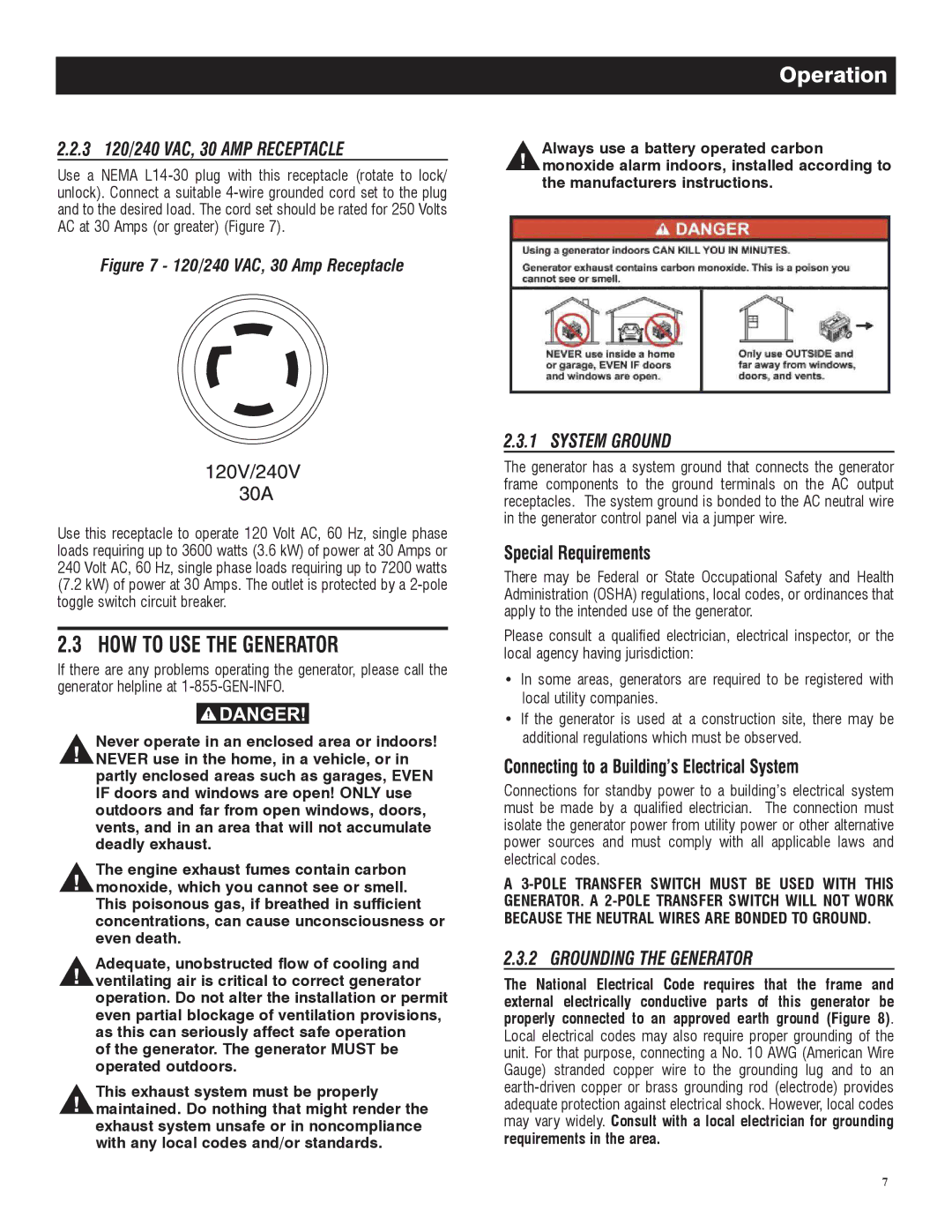 Honeywell 6039 owner manual 120/240 VAC, 30 Amp Receptacle 