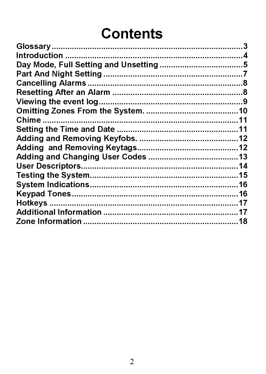 Honeywell 6160EX manual Contents 