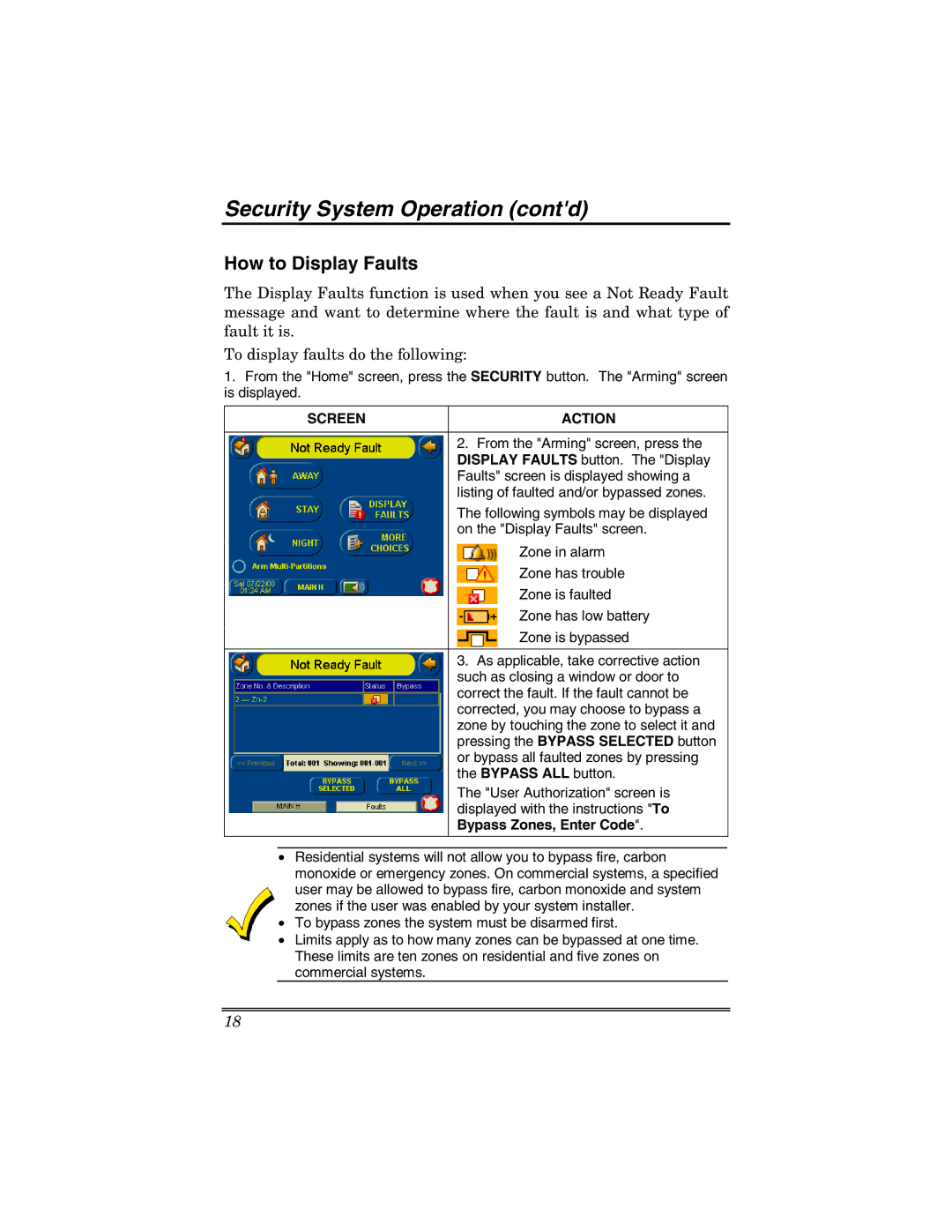 Honeywell 6271 manual How to Display Faults, Bypass Zones, Enter Code 