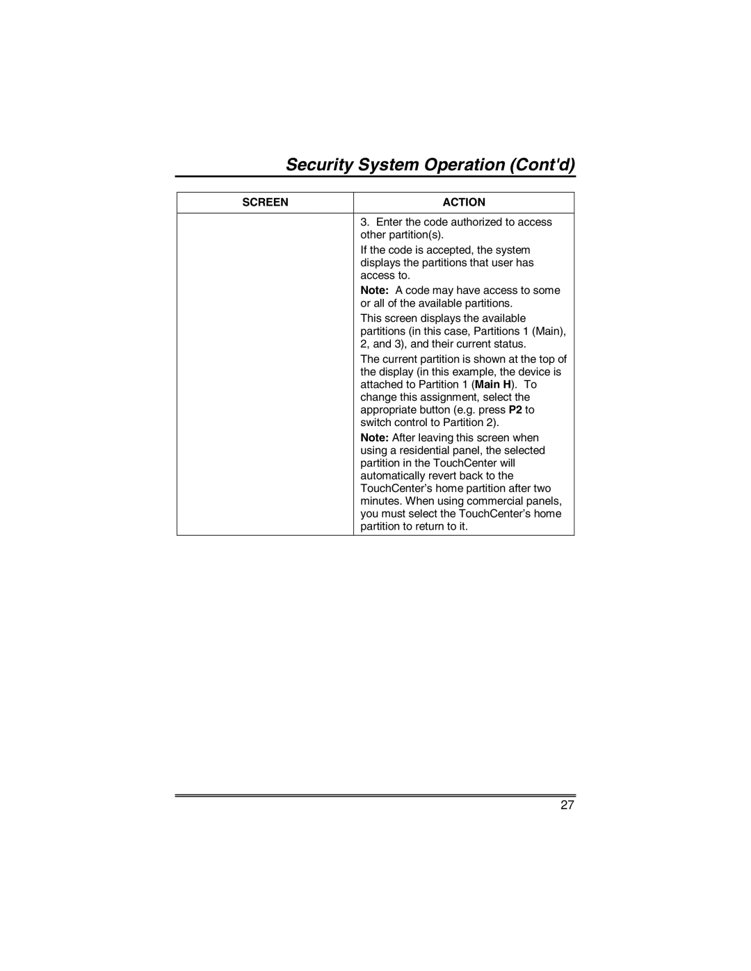 Honeywell 6271 manual Enter the code authorized to access 