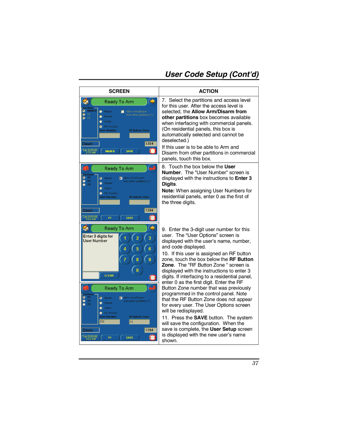 Honeywell 6271 manual Selected, the Allow Arm/Disarm from 