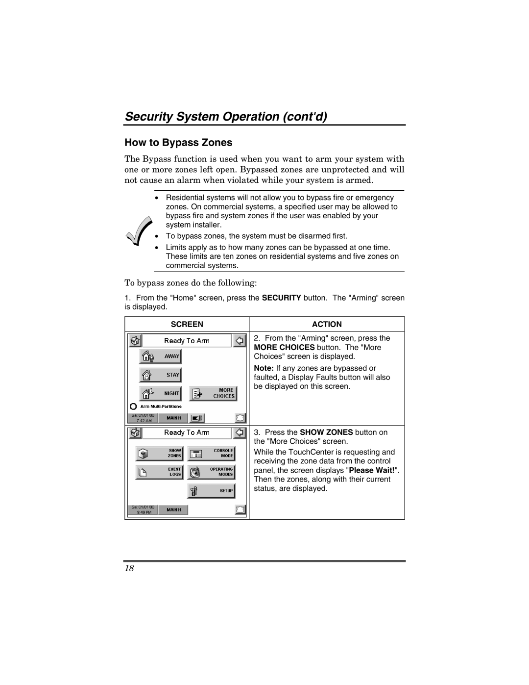 Honeywell 6271V manual How to Bypass Zones, To bypass zones do the following 