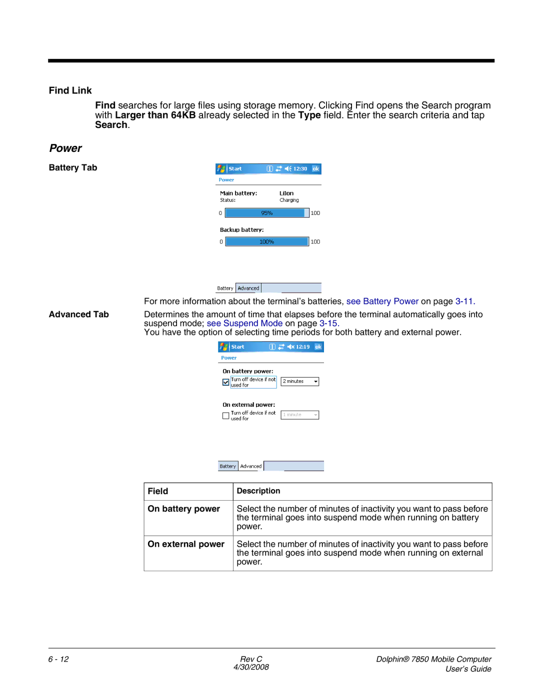 Honeywell 7850 manual Power, Find Link 