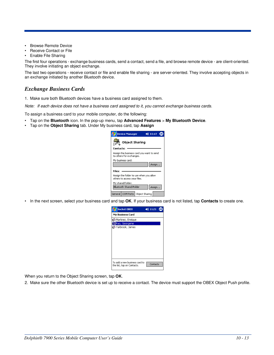 Honeywell 7900 manual Exchange Business Cards 