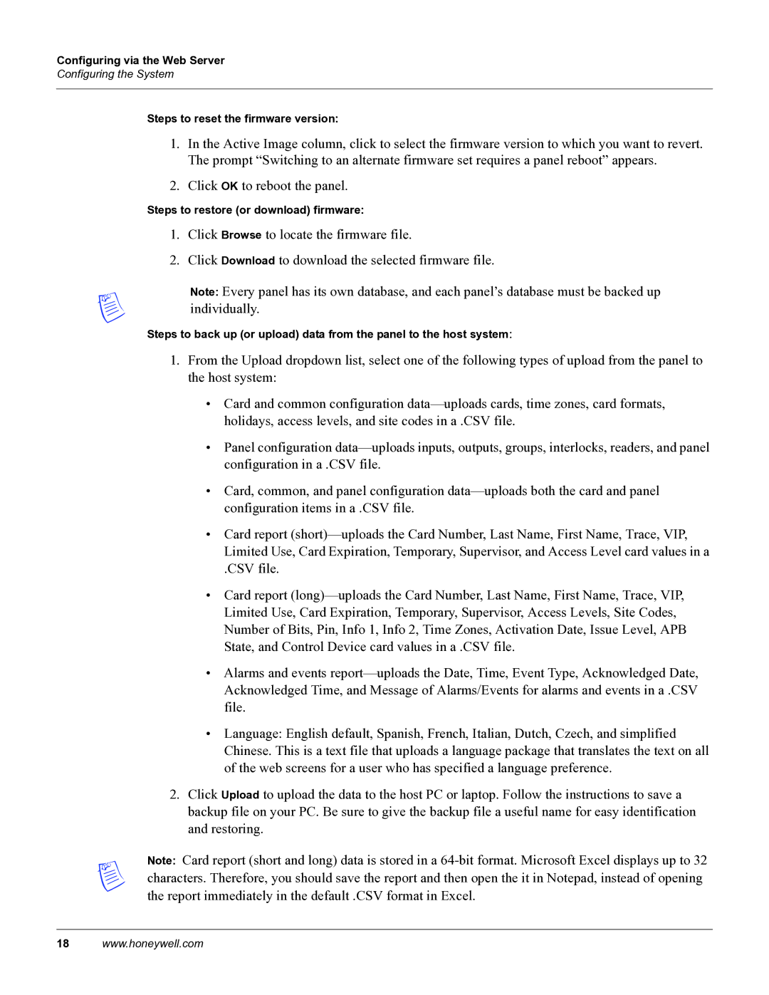 Honeywell 800-04410, NetAXS manual Steps to reset the firmware version 