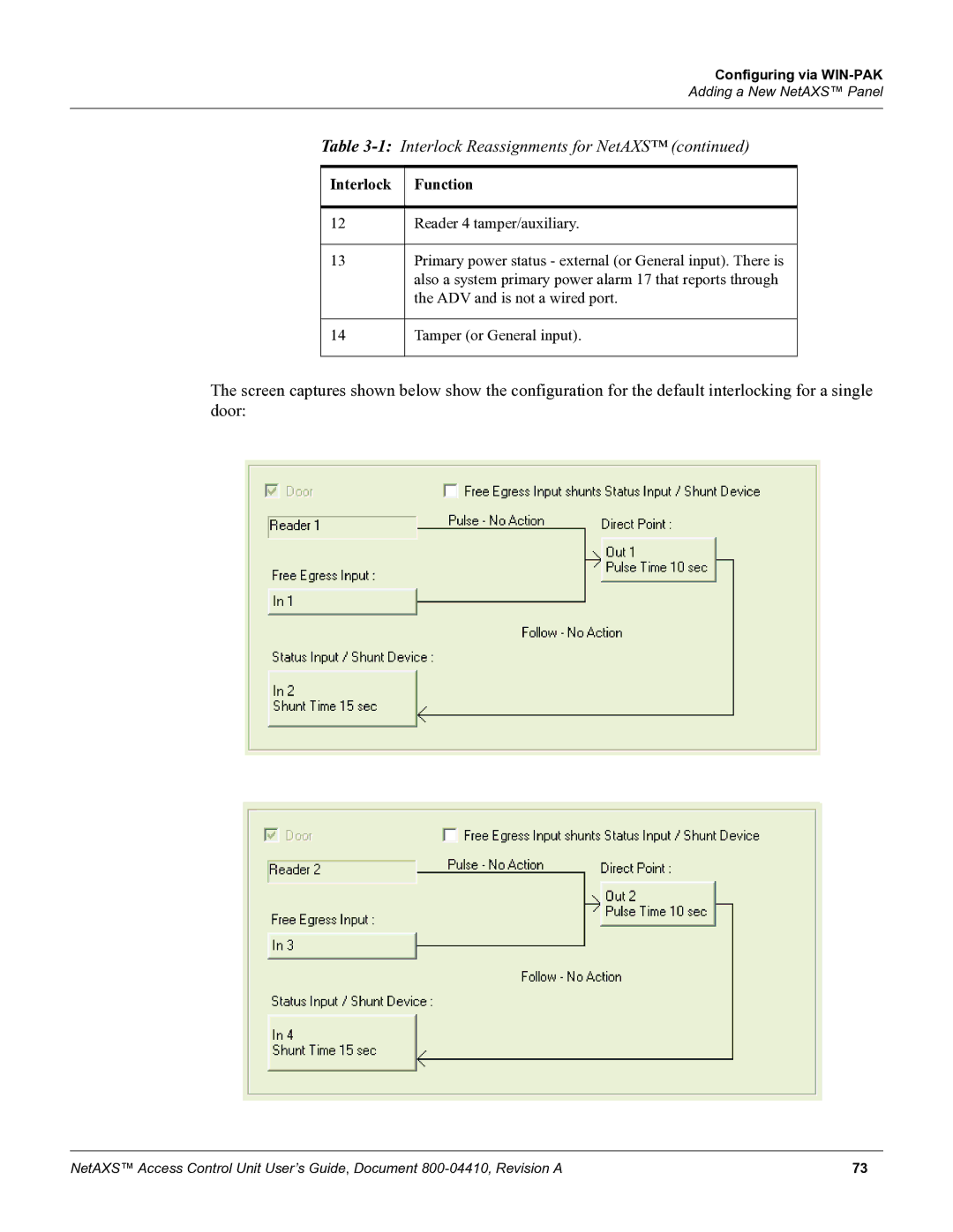 Honeywell 800-04410 manual 1Interlock Reassignments for NetAXS 