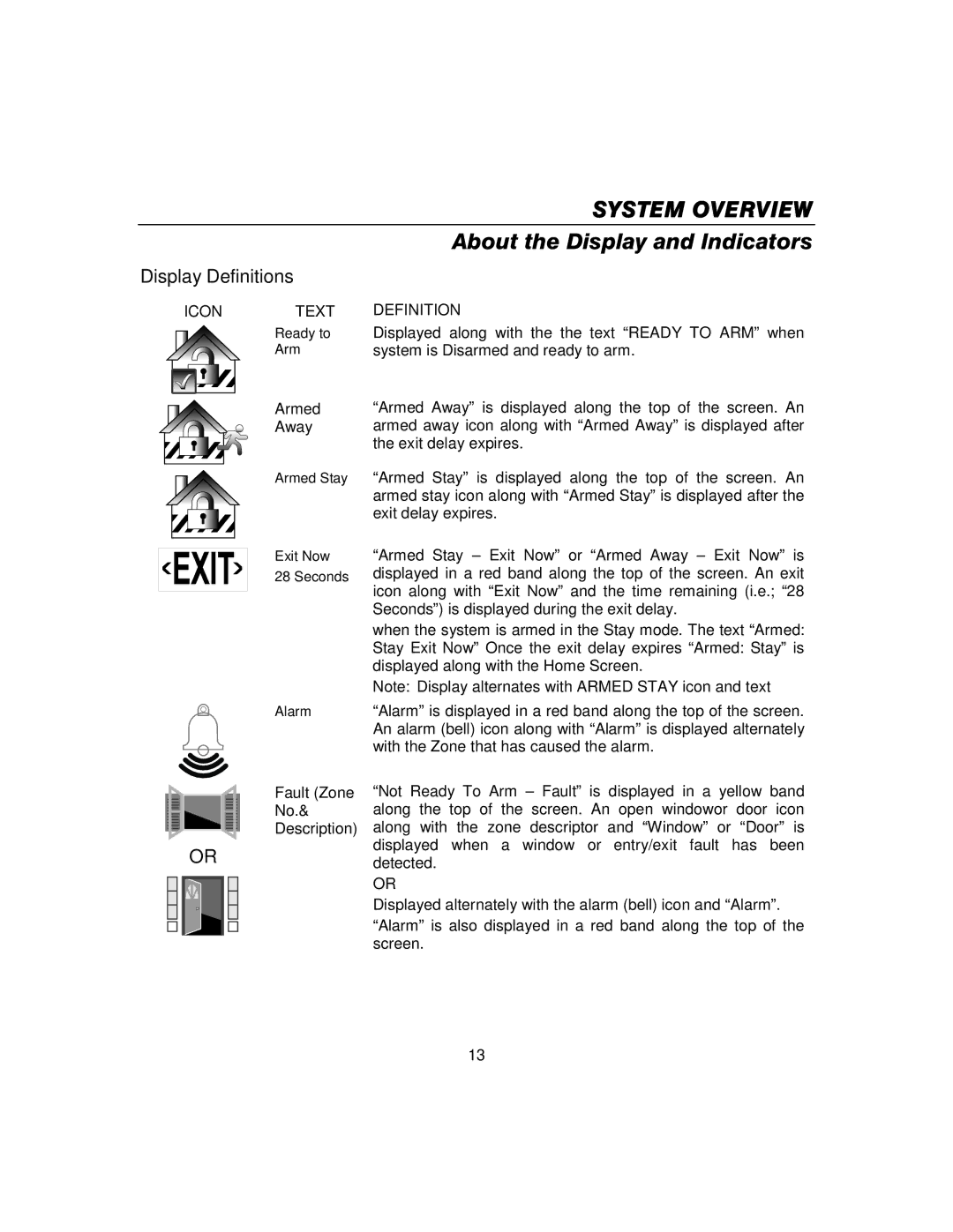 Honeywell 800-06894 manual About the Display and Indicators, Display Definitions 