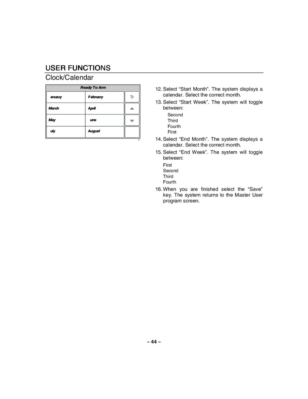 Honeywell 800-06894 manual Second Third Fourth First 