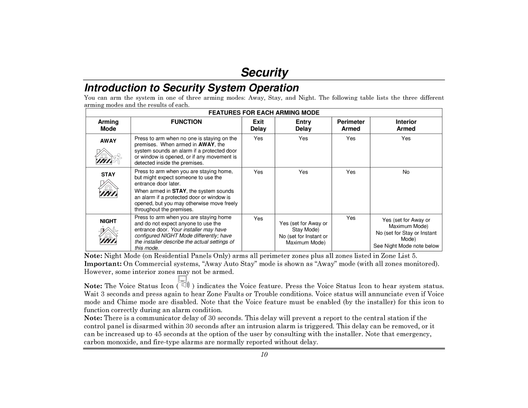 Honeywell 800-08091V3 manual Introduction to Security System Operation, Arming 