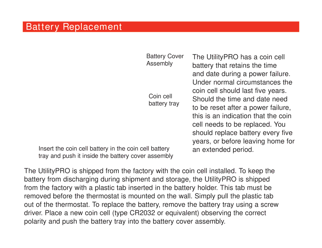 Honeywell 85-3126 manual Battery Replacement 